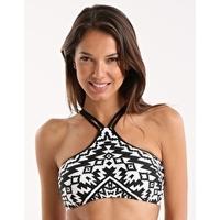 Kasbah High Neck Tank - Black and White