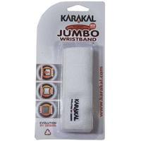 Karakal Logo Jumbo Wristband - White