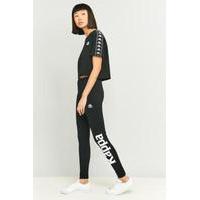 Kappa Authentic Black Logo Leggings, BLACK
