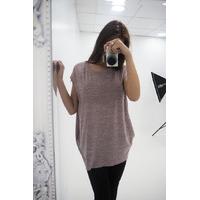 Kate jersey zip shoulder tee