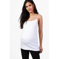 kate ribbed cami vest top white