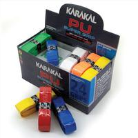karakal assorted colour pu super replacement grip 24 pack