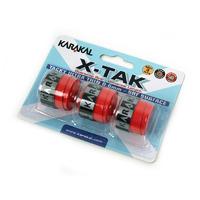 Karakal X-Tak Overwrap Grip - Pack of 3 - Red