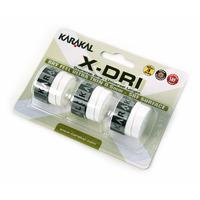 Karakal X-Dri Overwrap Grip - Pack of 3 - White