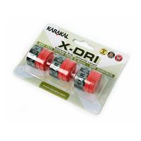 Karakal X-Dri Overwrap Grip - Pack of 3 - Red