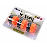 Karakal X-Dri Overwrap Grip - Pack of 3 - Orange