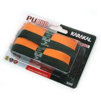 Karakal PU Duo Super Replacement Grip - Pack of 2 - Black/Orange