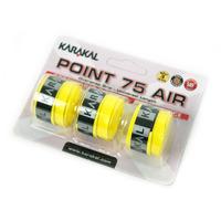 Karakal Point 75 Air Overwrap Grip - Pack of 3 - Yellow