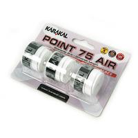 Karakal Point 75 Air Overwrap Grip - Pack of 3 - White