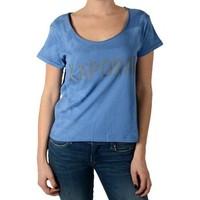 kaporal t shirt cibone blue jeans womens t shirt in blue