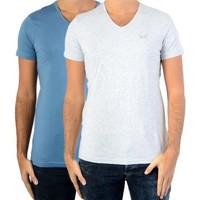 Kaporal Pack de 2 T-Shirt Gift Jean / Light Grey Mel women\'s T shirt in blue