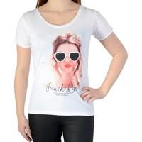 kaporal t shirt rama optical white womens t shirt in white