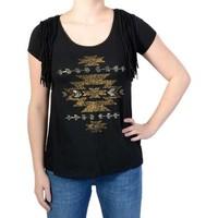 kaporal t shirt lana black womens blouse in black