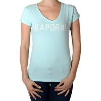 kaporal t shirt fool lagoon womens t shirt in blue