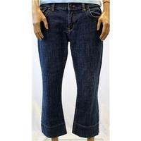 Karen Millen Size 14 Blue Cropped Jeans