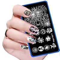 kai yunly 1pc halloween diy nail art image stamp stamping plates manic ...