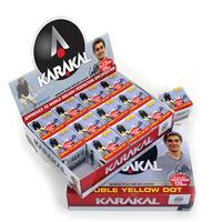 Karakal Squash Balls - Double Yellow Dot