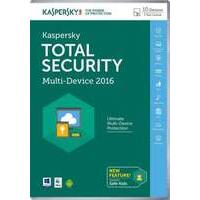 Kaspersky Total Security 2016 Multi Device 10 Device 1yr Dvd