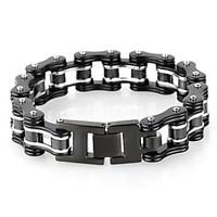 Kalen Men\'s Jewelry Stainless Steel Bicycle Chain Inspiring Bracelet