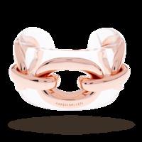 karen millen acrylic chain cuff rose gold