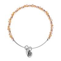 Karma Rose Gold & Peach Beaded Bangle