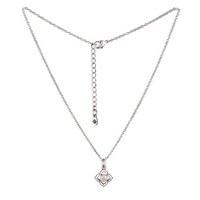 Karma Silver Pink Opal June Necklace