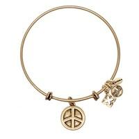 Karma Gold Hope Love Peace Bangle