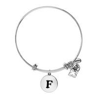 karma outlet silver letter f bangle