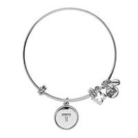 Karma Outlet Silver Letter T Bangle