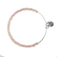 Karma Champagne Beaded Bangle