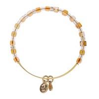 Karma Peach Cubed Beaded Bangle