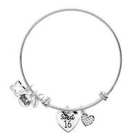 Karma Sweet 16 Silver Bangle