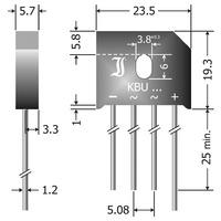 KBU12K Diotec Silicon Bridge Rectifier 800V