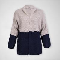 KC1831 Contrast Knit Cardi