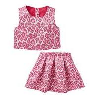 KD Girls Leopard Print Two Piece