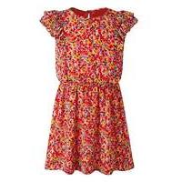 kd edge floral print dress 8 13 yrs