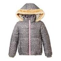 KD Girls Padded Leopard Print Coat