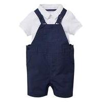 kd baby boy polo and dungaree set