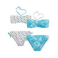 KD EDGE Pack of Two Girls Bandeau Bikini