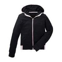 kd active girls black full zip hoodie