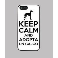 keep calm and adopt a greyhound - black