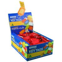 kevron plastic clicktag key tag red pk 100