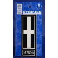 kernow number plate sticker