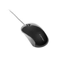 kensington black valumouse three button wired mouse