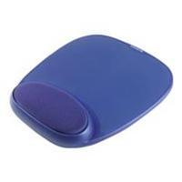 kensington foam mouse pad with integrated wrist support blue