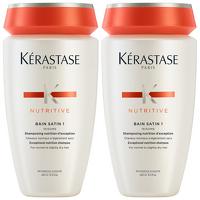 Kerastase Nutritive Duo Pack: Bain Satin 1 Shampoo For Normal to Slightly Dry Hair 250ml x 2