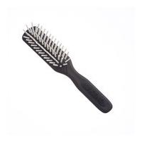 kent airheadz narrow fat pin cushioned black handle hairbrush ah10g