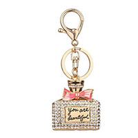 Key Chain Bottle Key Chain White Metal