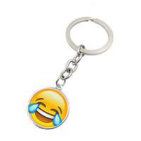 Key Chain Circular Key Chain Silver Metal