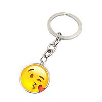 Key Chain Circular Key Chain Silver Metal